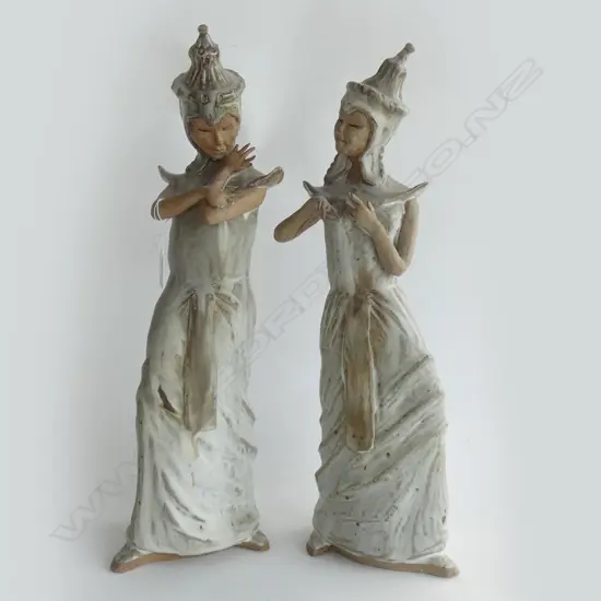 PR BALINESE CERAMIC FIGURES BY MAUREEN CAMERON H.500mm AF...