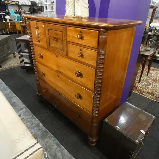 ANTIQUE KAURI SCOTCH CHEST...