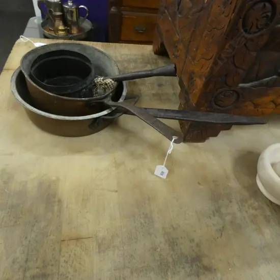 3 COPPER POTS