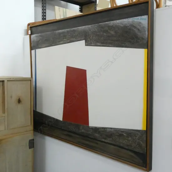 DONALD BROOK LARGE MIXED MEDIA ABSTRACT ARTWORK 960 x 1220mm