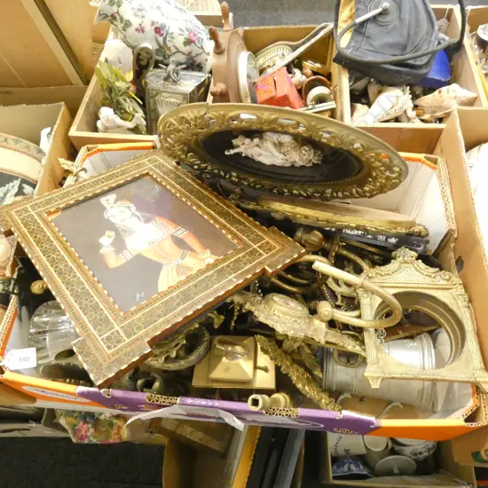 BOX LOT ASST. BRASS PCES