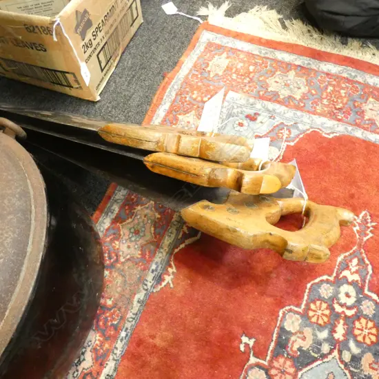 3 VINTAGE DISSTON SAWS L.825mm