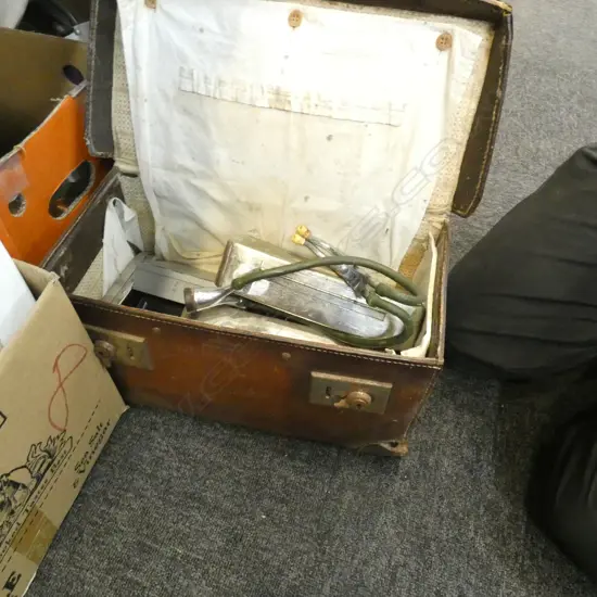 LEATHER SUITCASES MEDICAL IMPLEMENTS ETC
