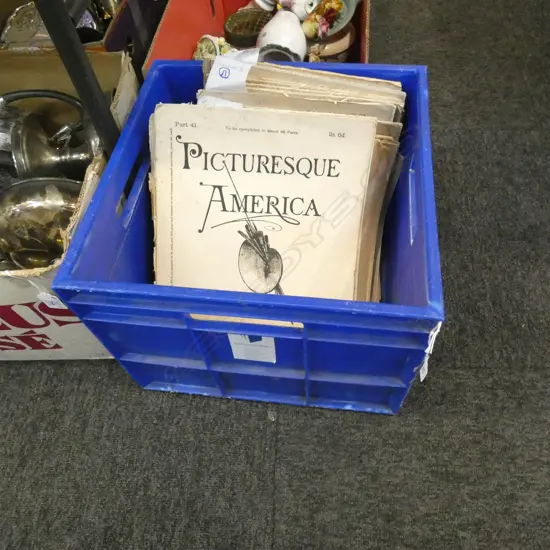BOX LOT MAGAZINES; 'PICTURESQUE AMERICA' c1885