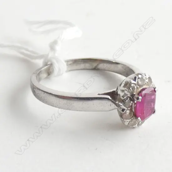 RUBY AND DIAMOND RING (RUBY INCLUDED)