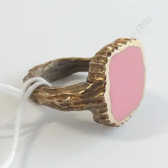 BRUTALIST BRONZE AND PINK RESIN BY KIM BRICE 2001 (only one made)