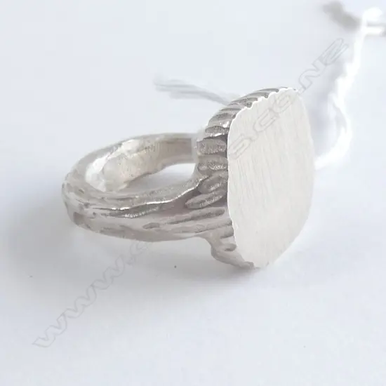 BRUTALIST STERLING SILVER RING BY KIM BRICE 5/200 17.66gm