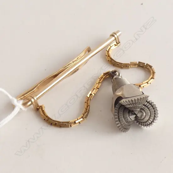 12CT GOLD PLATED TIE CLIP