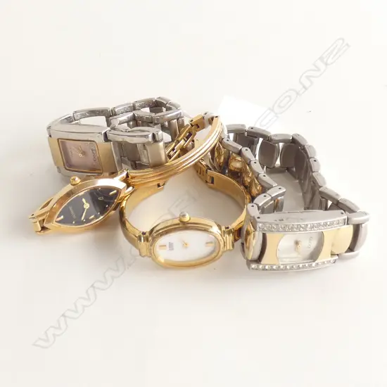 4 LADIES WATCHES INCL 2 GUCCI COPIES