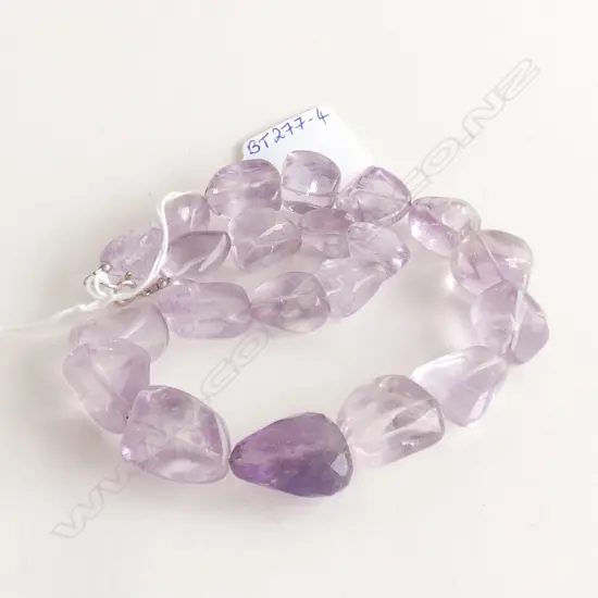 AMETHYST BEAD NECKLACE