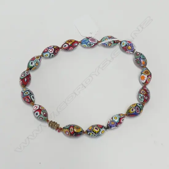 VINTAGE VENETIAN GLASS NECKLACE L 420 MM