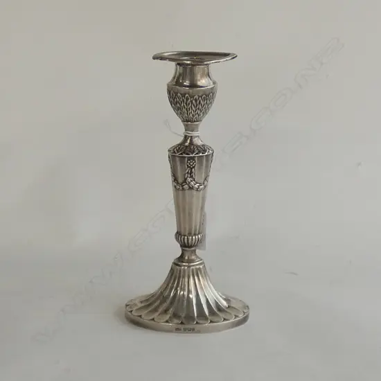 STG SILVER CANDLESTICK SHEFFIELD 1900 H 190 MM