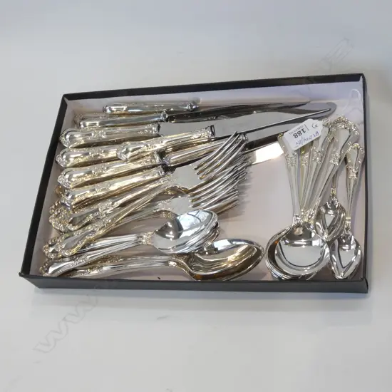 SILVER PLATE CUTLERY SET " COUNTESS" STANLEY RODGERS 44 PIECES