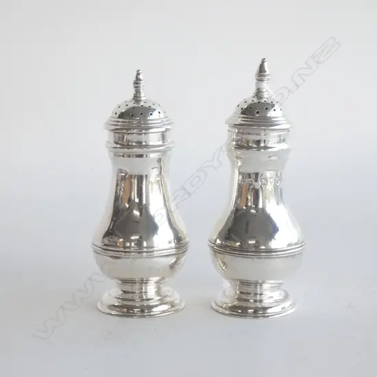 STG SILVER SALT & PEPPER, LONDON 1893-4...