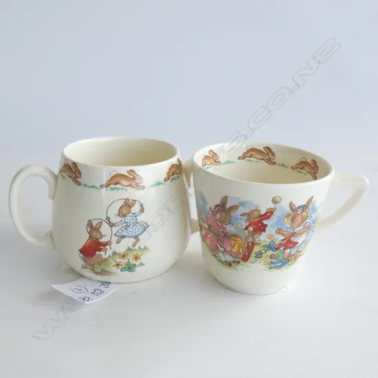 TWO ROYAL DOULTON BUNNYKINS CUPS