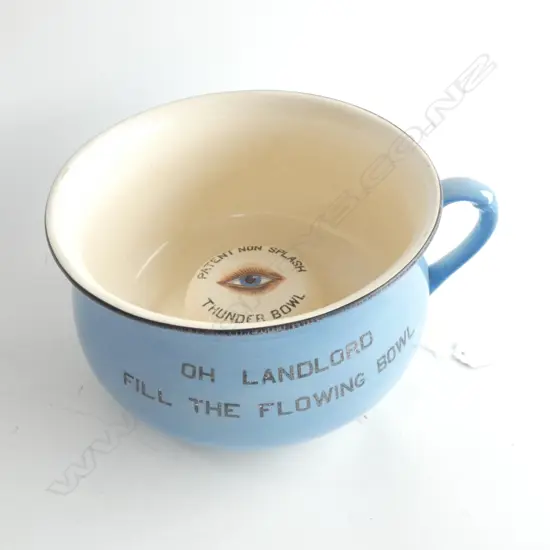 A CROWN DEVON MUSICAL CHAMBER POT