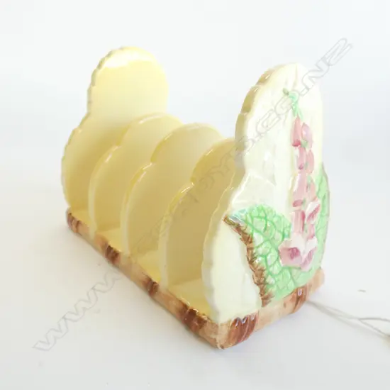 CARLTON WARE 'FOX GLOVE' TOAST RACK. W.110mm