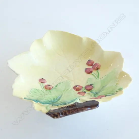 2 CARLTON WARE EMBOSSED DISHES. W.105mm