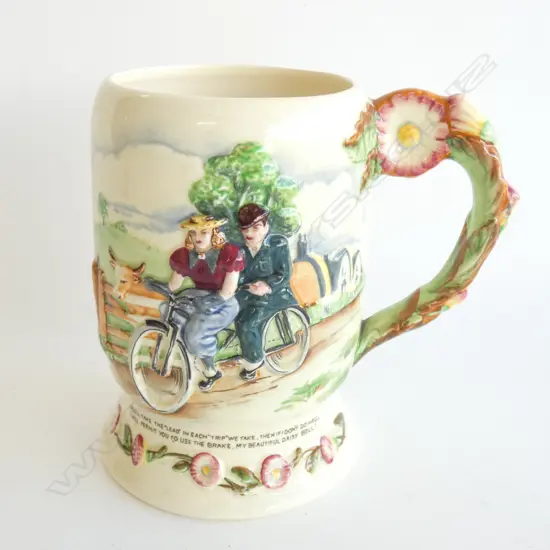 A CROWN DEVON MUSICAL STEIN, "DAISY BELLE" H.160mm