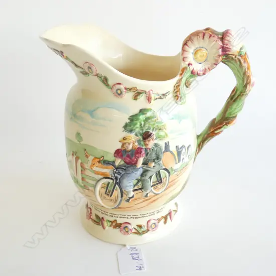 A CROWN DEVON MUSICAL MUG, "DAISY BELLE", H.200mm