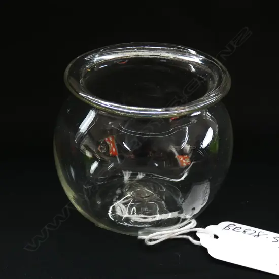 A GLASS GEORGIAN LEECH JAR c.1780; A GEORGIAN SHERRY GLASS & ANOTHER (3)