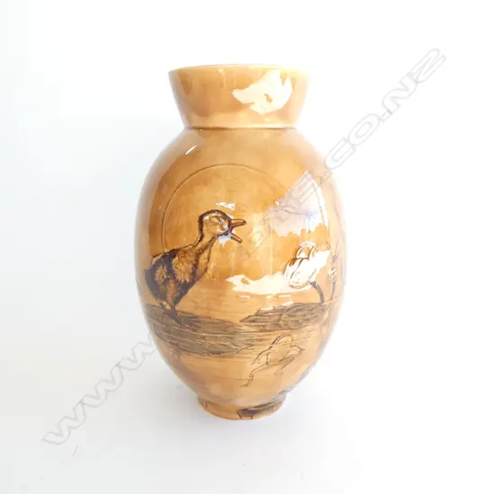 A PAIR OF LIMOGES VASES, c.1880, H.275mm. AF