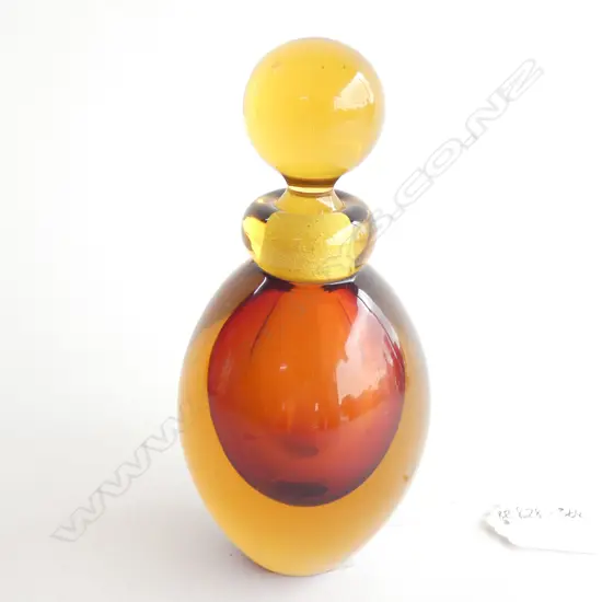 AN ART MODERN MURANO GLASS PERFUME BOTTLE. H.160mm