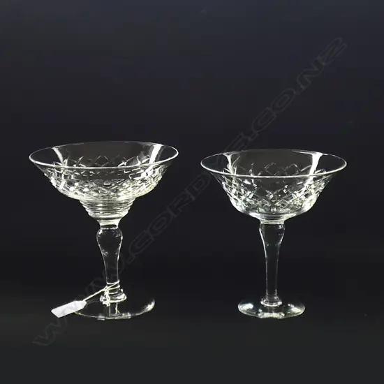 PR CUT CRYSTAL FOOTED BOWLS H 175MM DIA 160MM