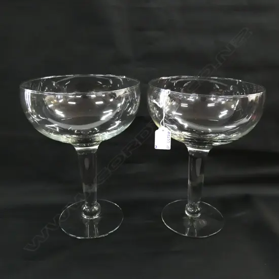 PR TALL GLASS FOOTED BOWLS H 270MM DIA 190MM