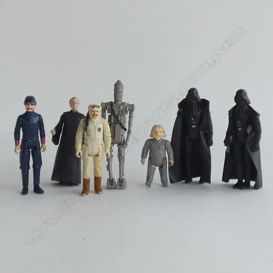 7 ASST LFL STAR WARS FIGURES - 1980 & MODERN 