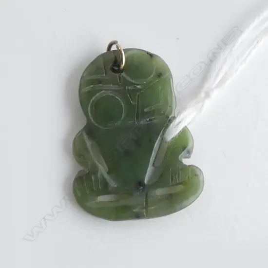 (17782) NZ POUNAMU HEI TIKI L.31mm