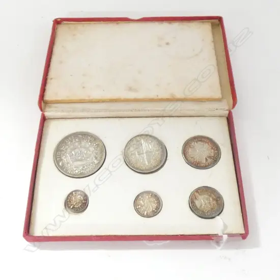 George V 1927 6-coin silver proof Set