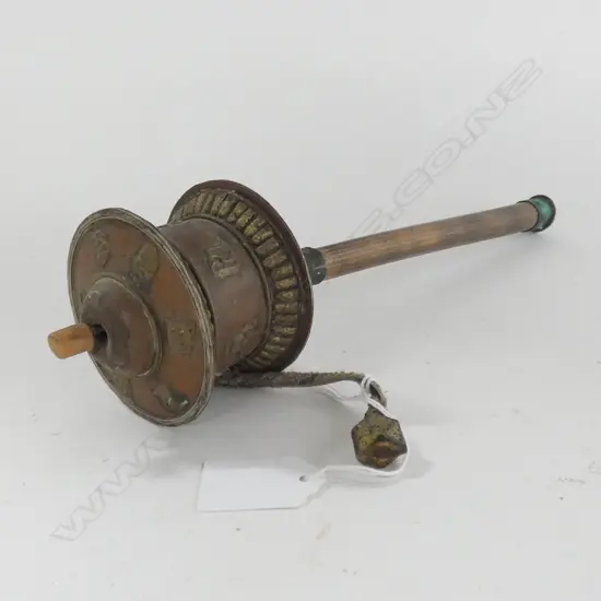 OLD TIBETAN PRAYER WHEEL 