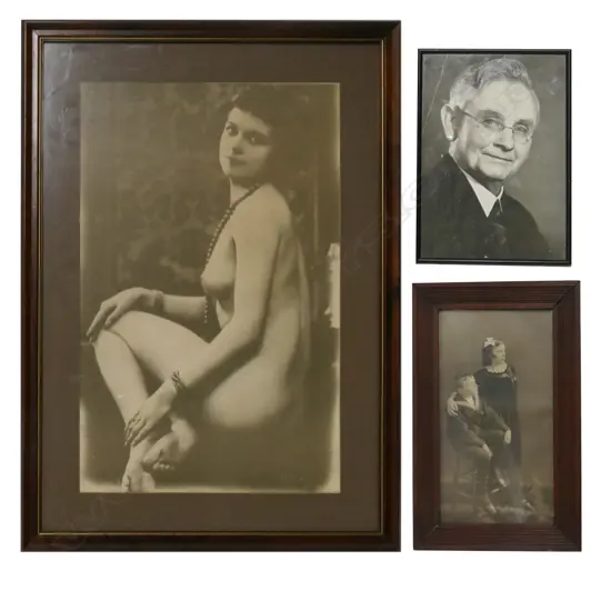 TWO VINTAGE PRINTS OF PHOTOS & ONE ORIG PHOTO, INCL MICHAEL JOSEPH SAVAGE, LARGEST: 720 X 500MM