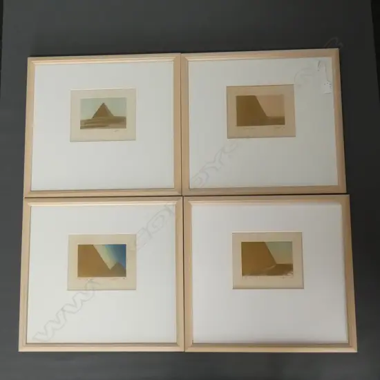 4 RODNEY FUMPSTON PRINTS "LITTLE EGYPT" 1/2/3/4 LTD ED