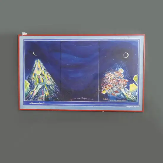 MARGARITHA MAY 'MOONRITUAL' PAINTING 530x880mm