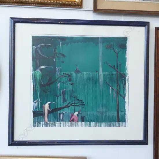 BILL HAMMOND REPRODUCTION PRINT 'THE FALL OF ICARUS' 500x545mm