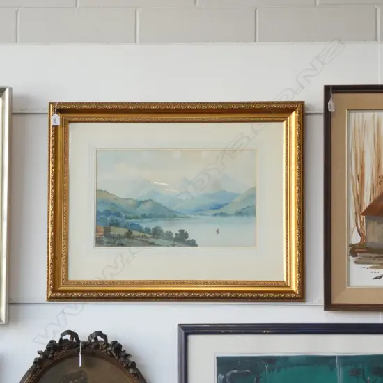 R. RICHARD 'SOUTHERN LAKE' W/C 1987 305x505mm 