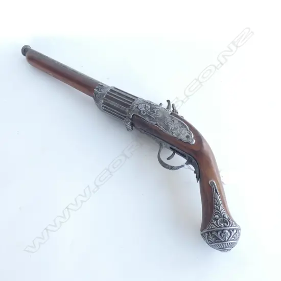REPRODUCTION DECORATIVE FLINTLOCK PISTOL L.550mm