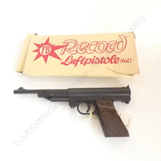 VINTAGE GERMAN 'RECORD' MOD.1 AIR PISTOL .177CAL BOXED