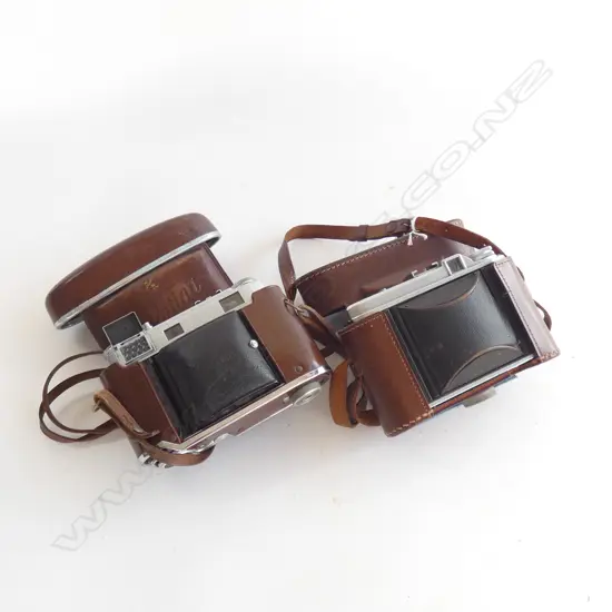 2 X RETINA FOLDING TYPE 35MM CAMERAS. MODELS 11C & IIIC