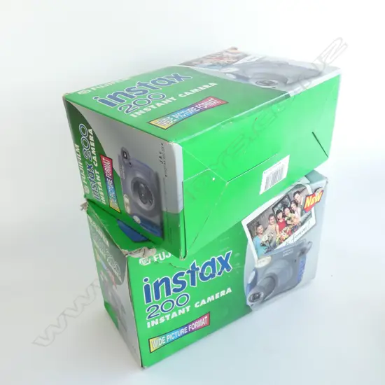 2 X FUJIFILM 'INSTAX 200 INSTANT CAMERA' S IN BOXES