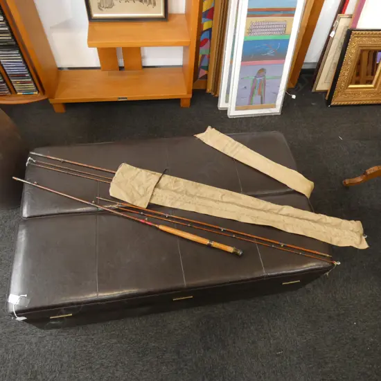 2 VINTAGE 3 PCE FLY FISHING RODS 