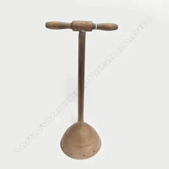 VINTAGE COPPER WASHER PLUNGER