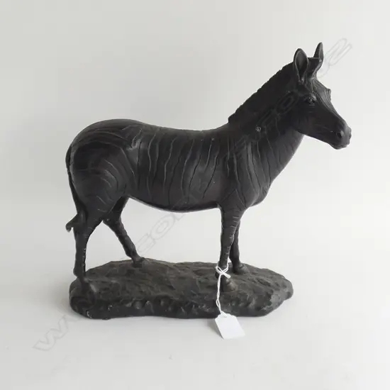 BLACK RESIN ZEBRA H.300mm