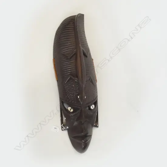 TALL CARVED WOODEN MASK H.710mm