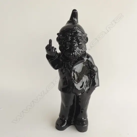 BLACK RESIN GNOME H.360mm