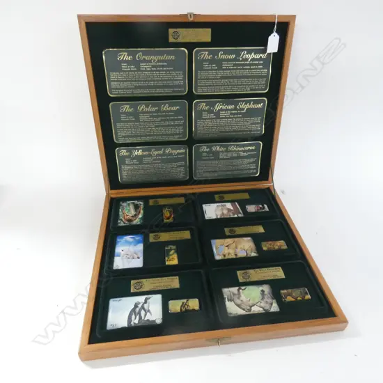 TELECOM RIMU CASED PREMIER COLLECTOR'S EDITION 6 PHONE CARD SET