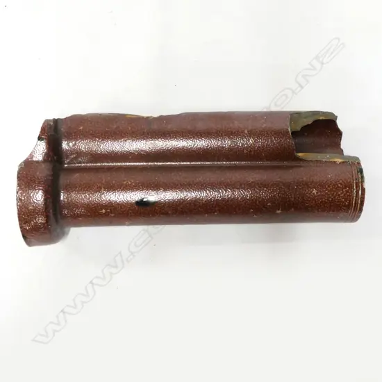 UNCOMMON NZ COLONIAL SALT GLAZED DOUBLE PIPE, L. 650MM, DAMAGE