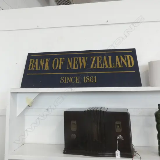 'BANK OF NEW ZEALAND' SIGN 295x785mm